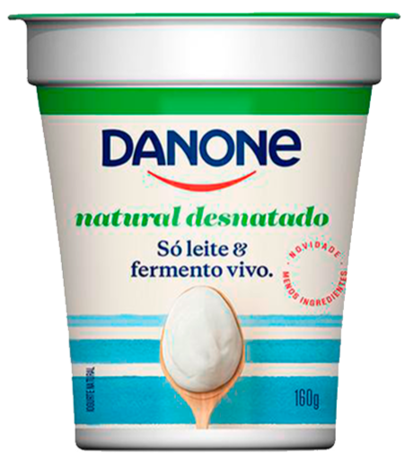 Iogurte Natural Desnatado Danone 160g