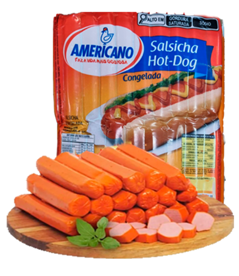Salsicha Hot Dog Americano Unidade (unidade aprox.1kg)