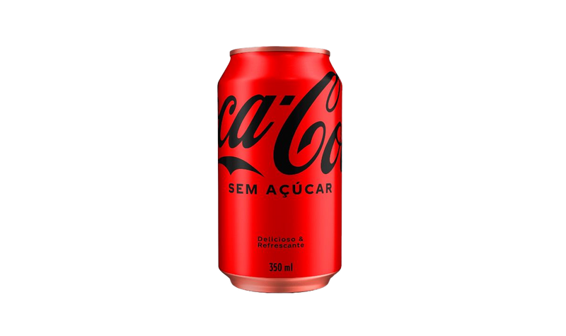 Coca Cola Zero Gelado 350ml - Lata