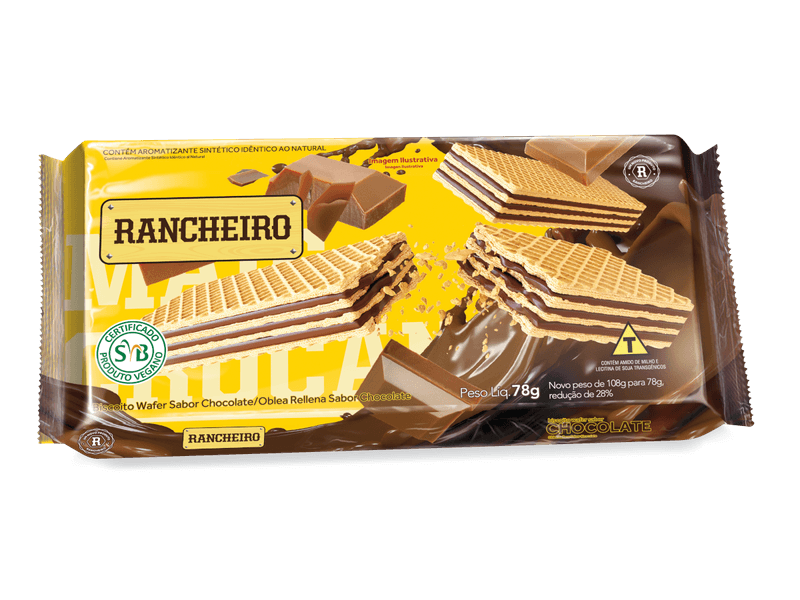 Biscoito Rancheiro Wafer 78g Sabores