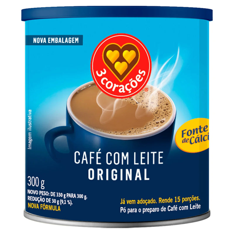 Café com Leite 3 Corações 300g