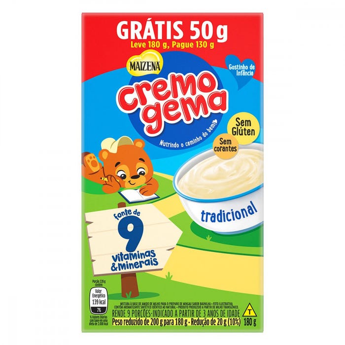 Cremogema Tradicional Leve 180g Pague 130g