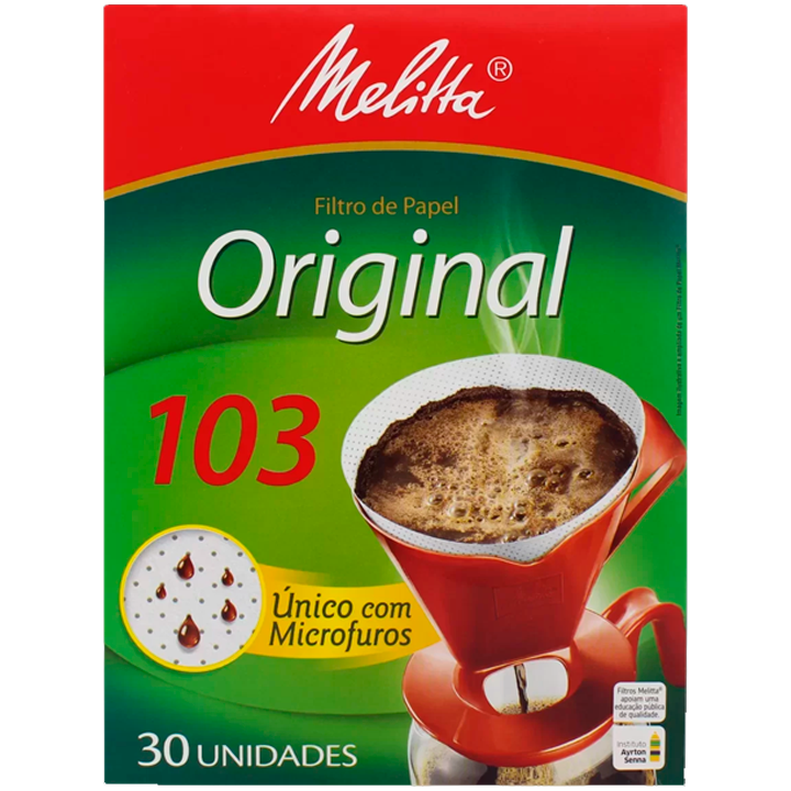 Filtro de Papel Melitta 103 com 30und