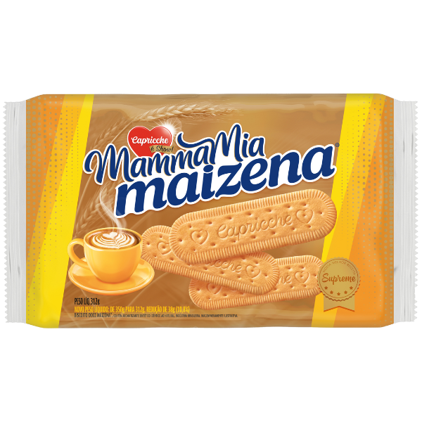 Biscoito Capricche Mammamia Maizena 312g