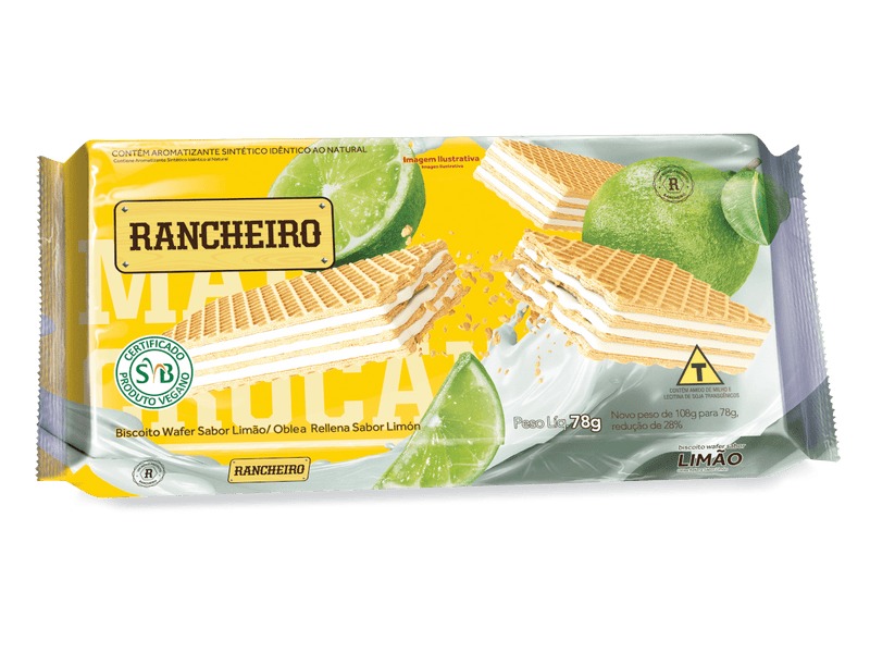 Biscoito Rancheiro Wafer 78g Sabores